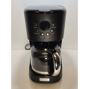 Haden Programmable 10 Cup Coffee Maker Black Glass Carafe EUC ☕✨